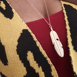 LDS Boho Leaf Pendant Necklace